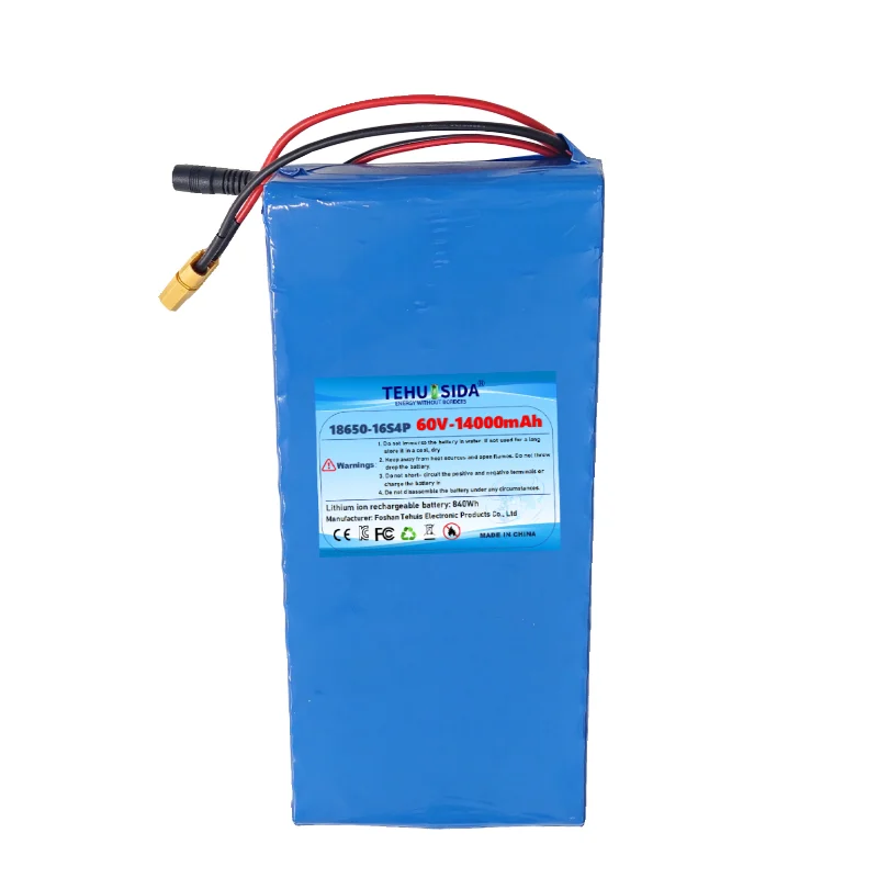 16S4P 60V 14Ah Lithium Battery Pack for Citycoco 350W/500W/750W Self-Balancing Hoverboard