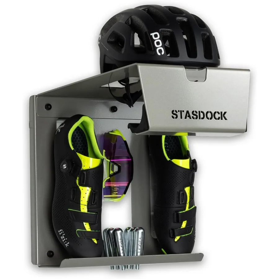 

Wall Bike Rack Bike Storage Wall Mount System For Race Bicycles Silver Metallic and Mountain Bikes Bike Shelf Indoor bike wall