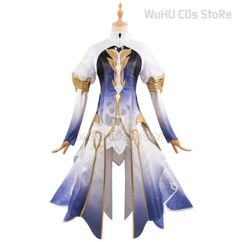 Focalors disfraz juego Genshin Impact Fontaine Dios de la justicia Furina peluca Cosplay conjunto completo mujeres trajes de Halloween; 3, k8't,