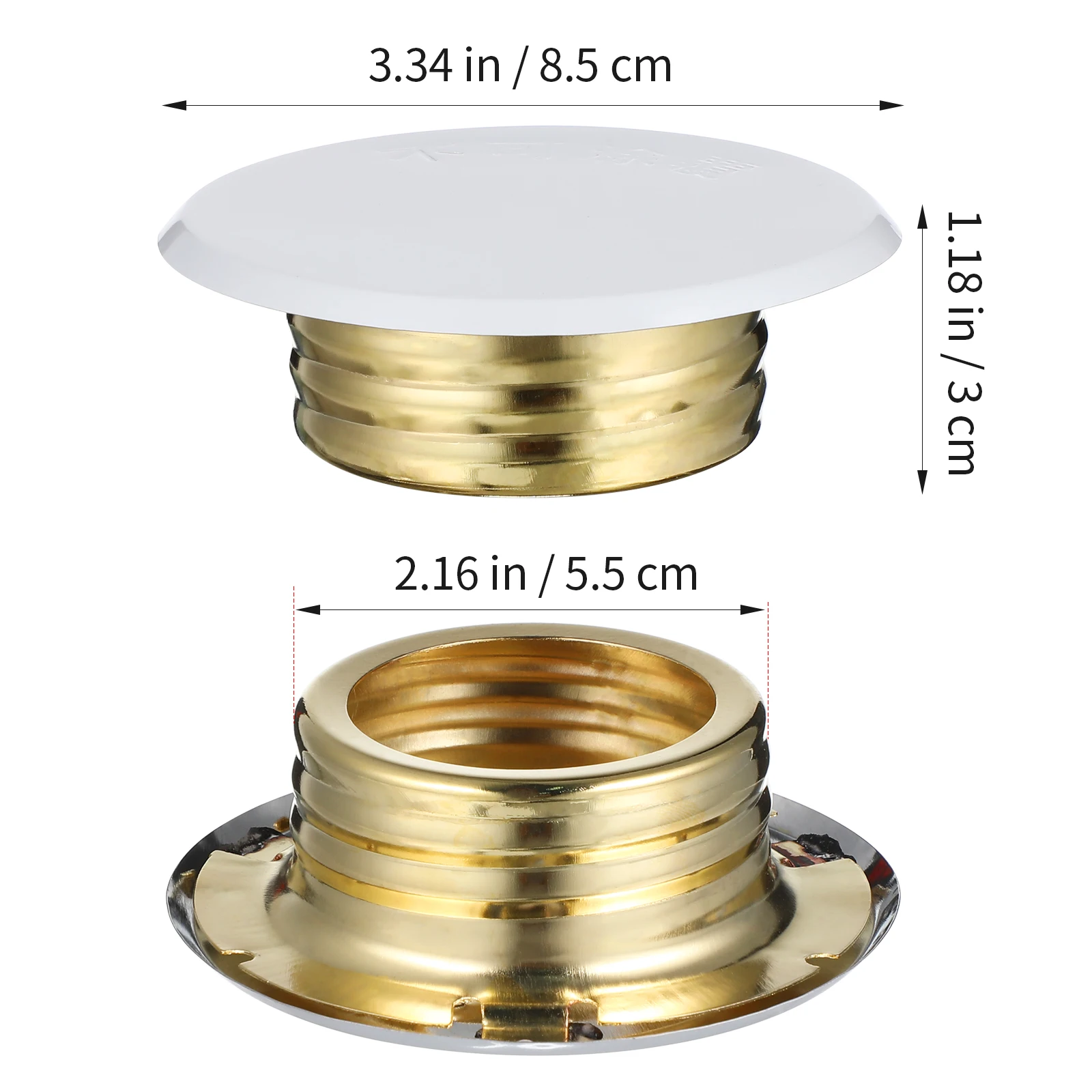 Fire Sprinkler Head Covers 4pcs Plate Trims for Ceiling System Protection Sprinkler Garden Hose Nozzle Accessories