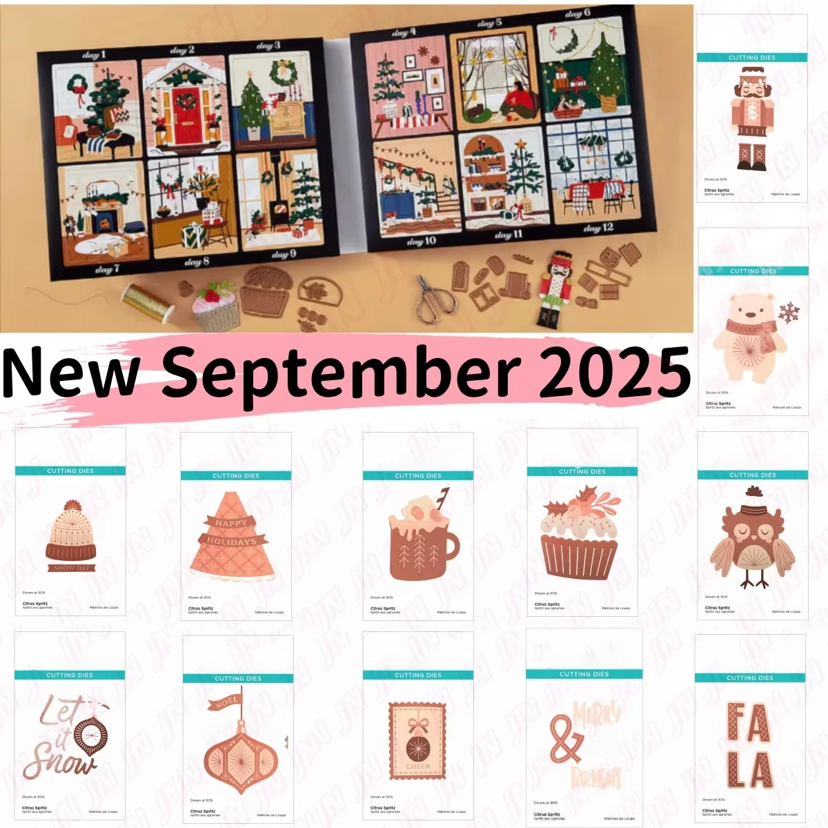 

2025 New Christmas Cake Little Bear Metal Cutting Dies Cut DIY Decorating Scrapbook Paper Card Album Embossing Craft Cut Die