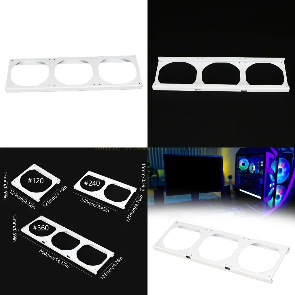 

Galvanized Steel Fan Raising Stand For 12cm PC Cooling Fan 15mm Height Prevents Heat Throttling During Rendering