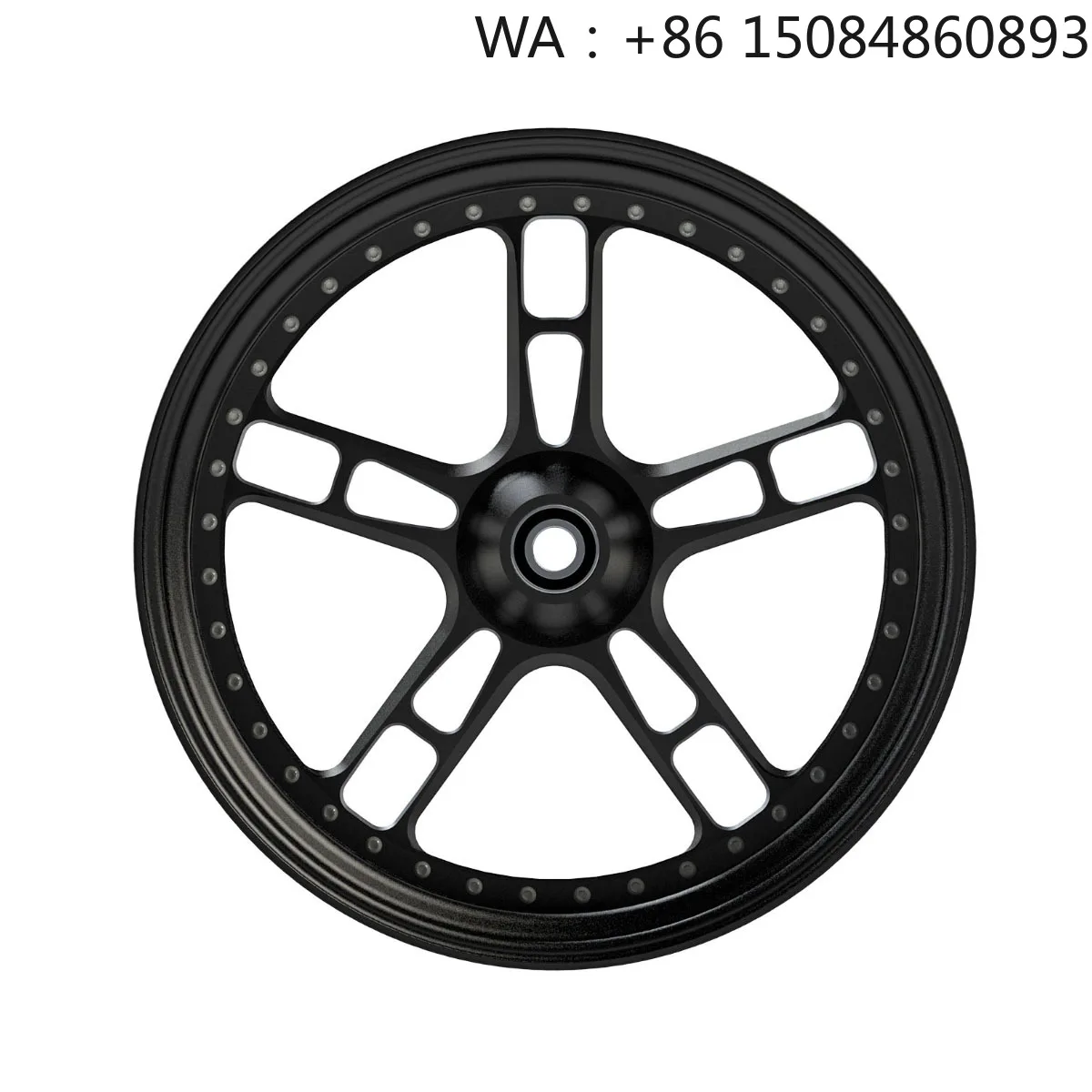 

The same model as Zhang Xueji's car, motorcycle parts, black alloy wheel hub front rear assembly, late softail classic models fu