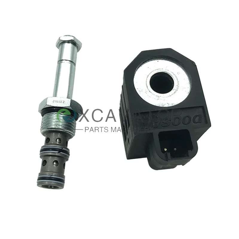 For Hyundai R60-7 R80-7 R150-7 R215-7 R225-7 R305-7 R335-7 Pilot Safety Lock Solenoid Valve Coil Excavator Accessories