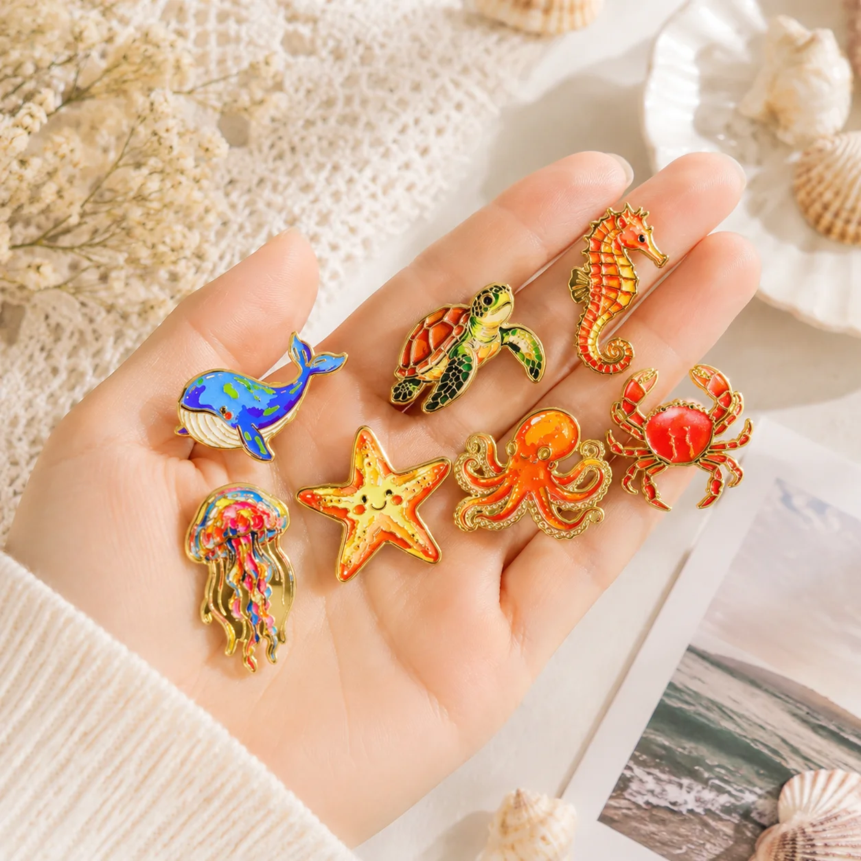 Cute Whale Enamel Pins Cartoon - Embroidery Whale ulasan dan harga