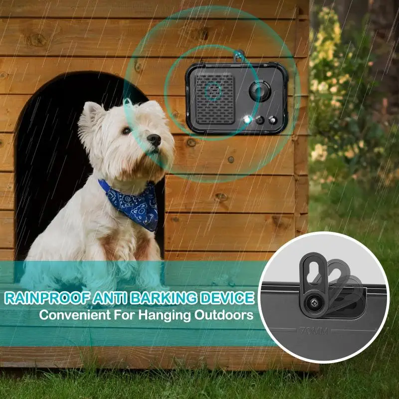 New Anti Barking Device 3 Modes Adjustable Dog Barking Control Devices Usb Rechargeable Ultrasonic Dog Barking Deterrent