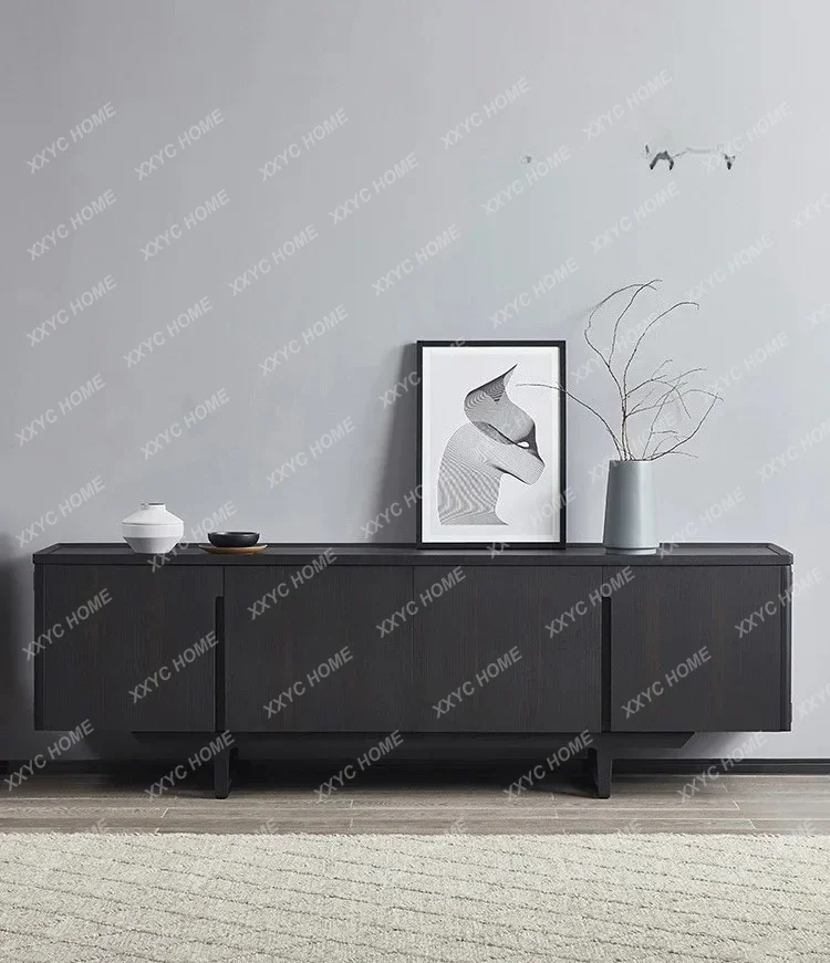 

HMJHigh-end modern restaurant storage extremely simple solid wood dining side cabinet model