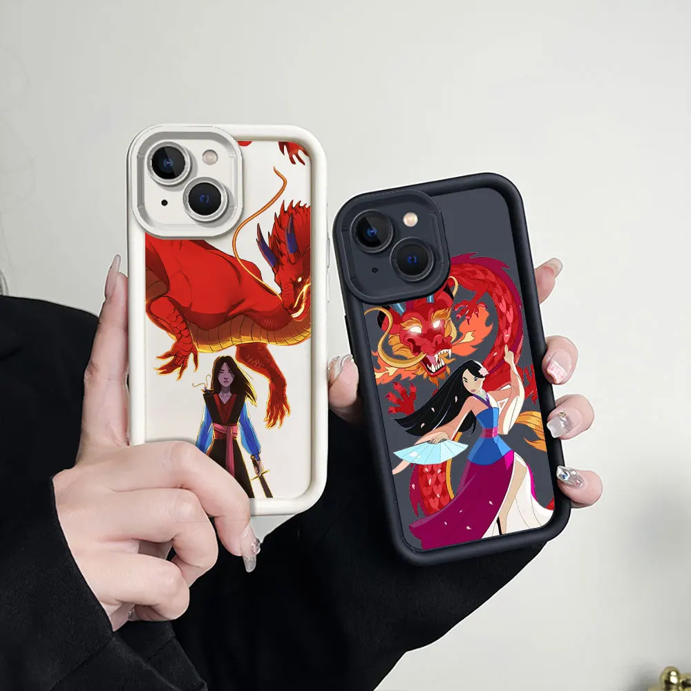 Disney Mulan Mushu Dragon Phone Case For VIVO X100 X90 X80 X70 X60 V30 V29 V27 V27E V25 V23 V23E V20 V15 V11I V25E PRO 5G Cover