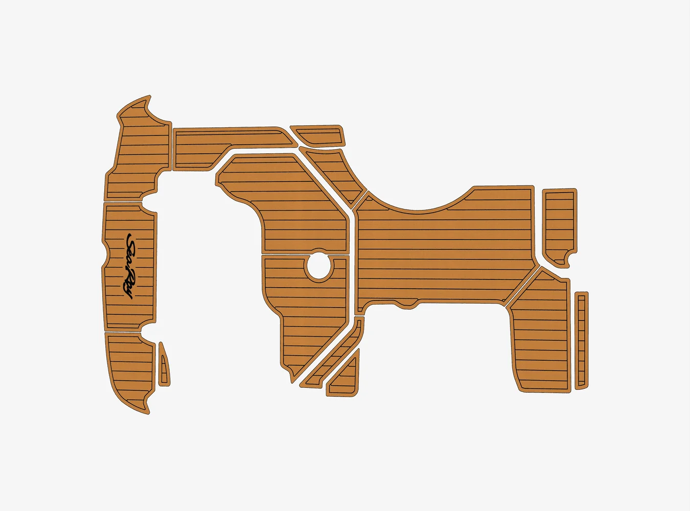 

2005-2008 Sea Ray 260 1/4" 6mm EVA foam Non-Slip PVC Teak Decking marine Mat seadek aqua carpet Marine Floor