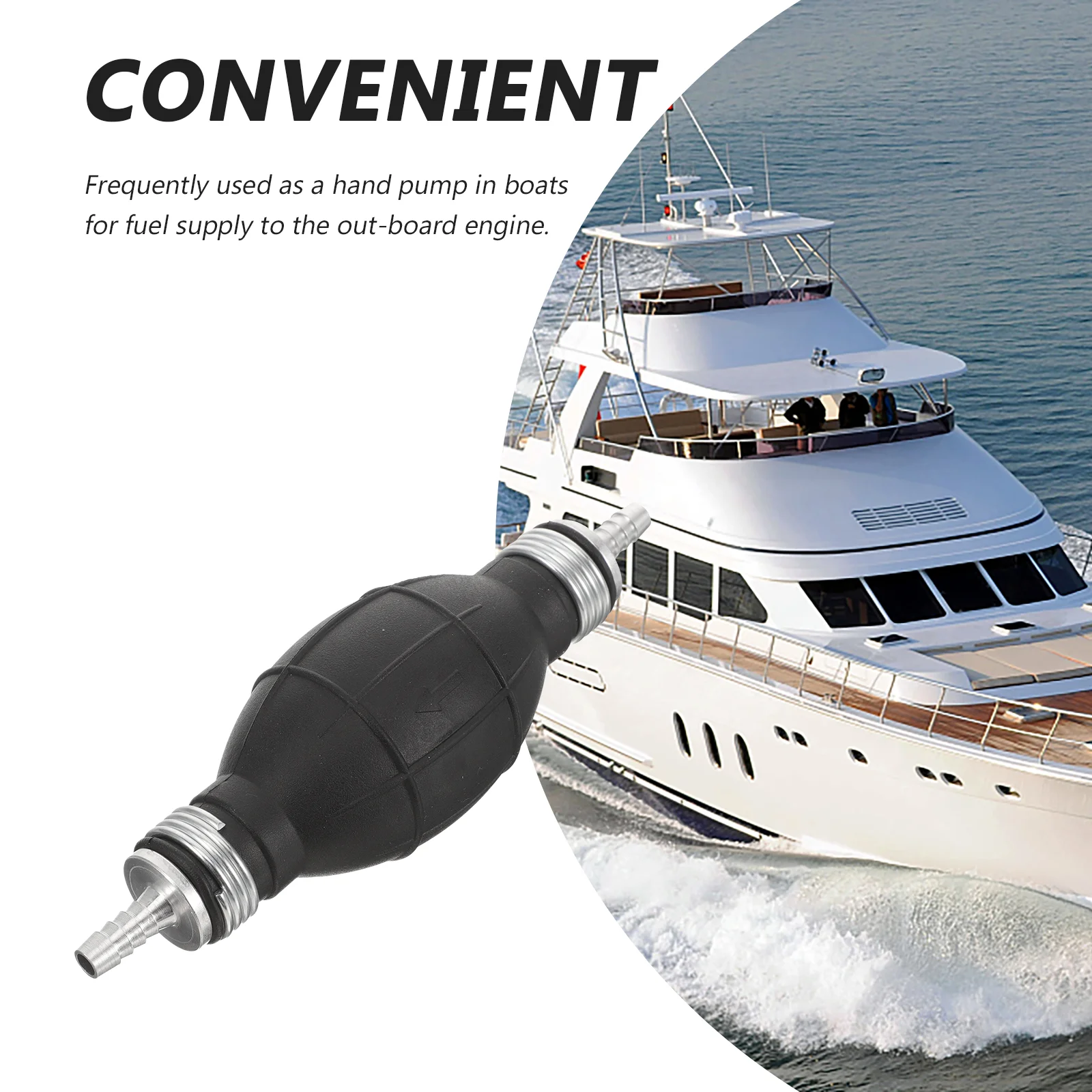 Fuel Pump Pear Supply Systems Priming Hand Transfer for Marine Boat Car Manual Bombinha
