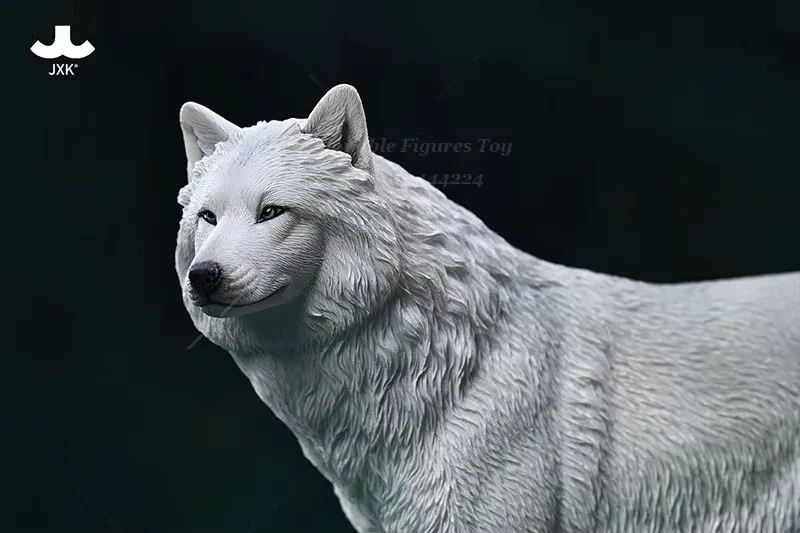 JXK JXK1941/6 Scale Arctic Wolf Simulation Animal Model Furniture Scene Decorations For 12Inch Action Figure Soldier Dolls
