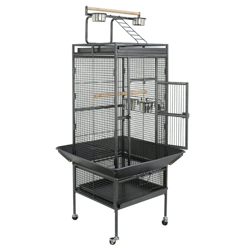 Factory price birds panorama for cage box cages cage drinker and combo 40 yellow metal thistle finch bird feeders