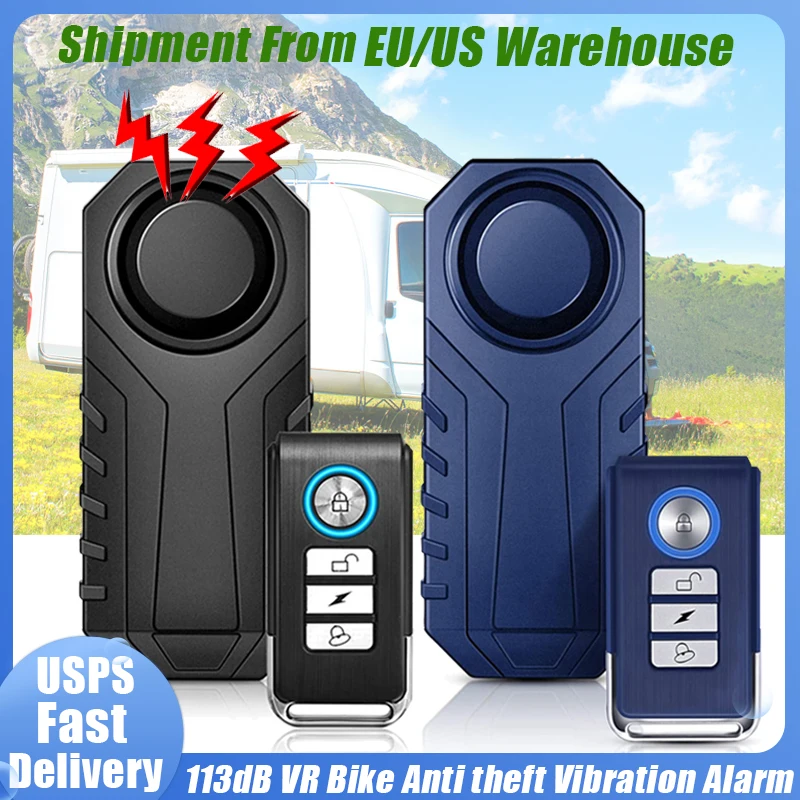 Elecpow RV Anti theft Alarm Wireless Remote Control Waterproof Electric Motorcycle Scooter Bike Security Protection Alarms
