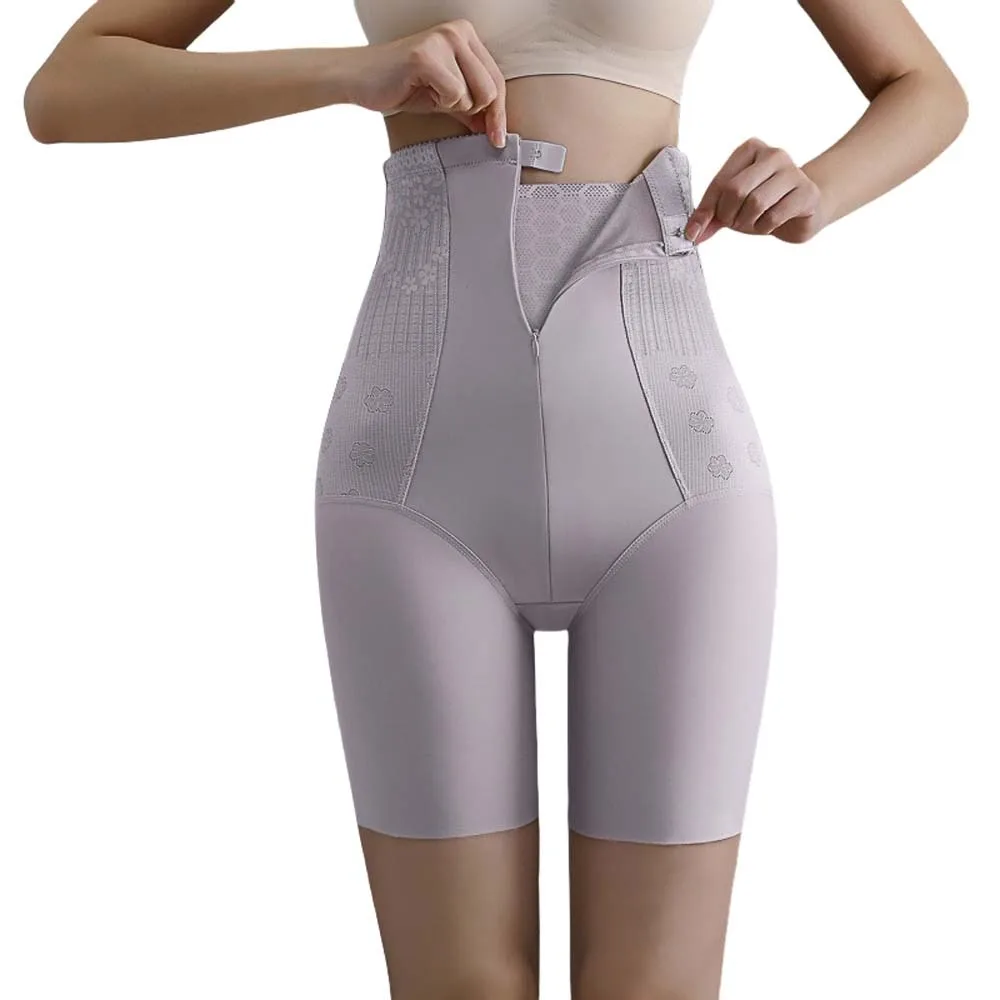 

Женские трусы с застежкой-молнией, нижнее белье с высокой талией, трусики с поясом, утягивающие трусы, тренажер для стягивания живота