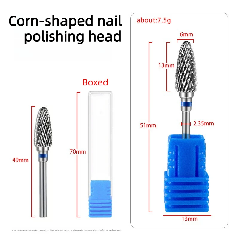 Nail polishing head original color step 6 set of polishing machine accessories nail removal pre-processing grinding head
