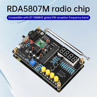 DC 5V RDA5807M Radio Kit FM FM Electronic Fabrication Full Frequency Soldering Assembly DIY Loose Parts Type C 87-108MHz