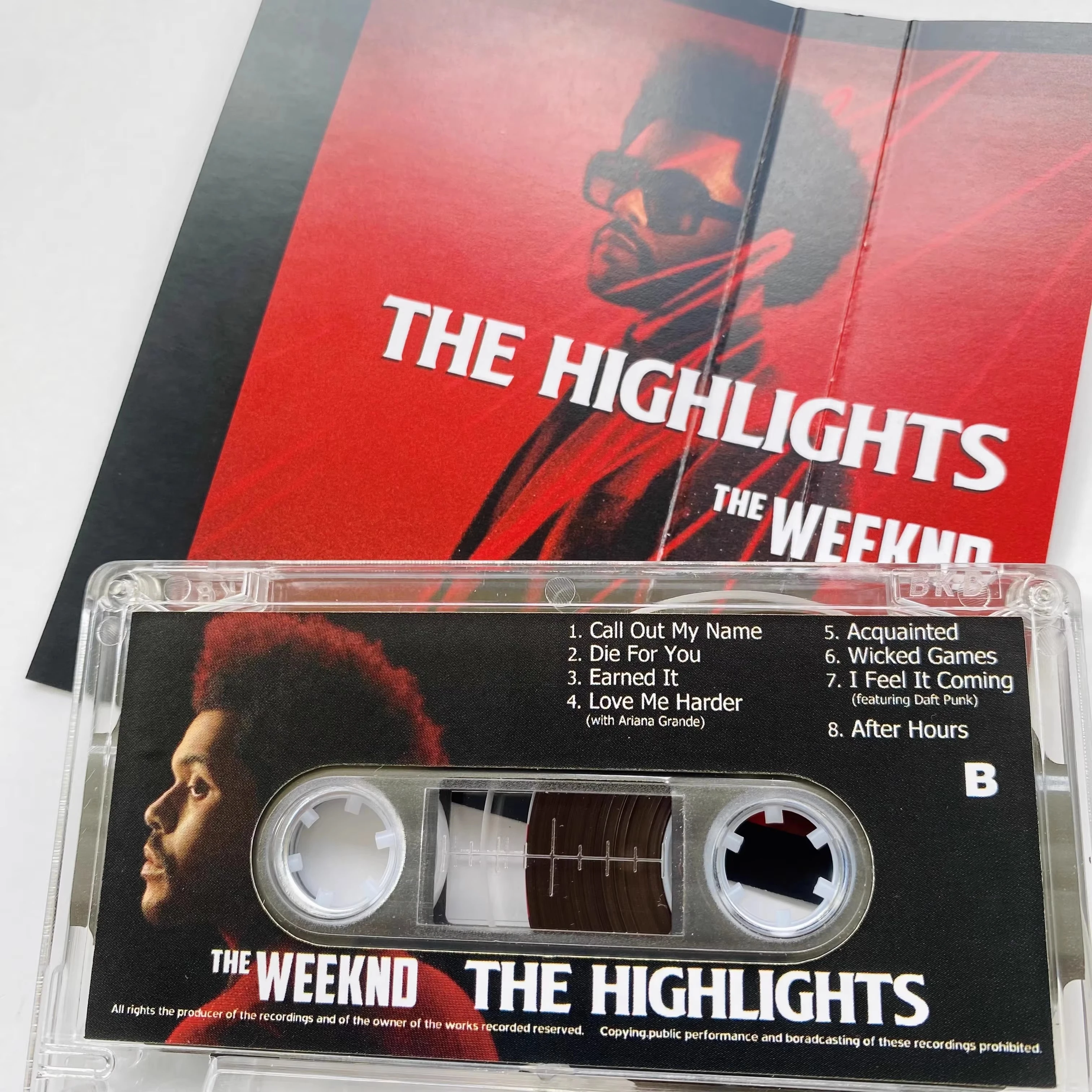 Hot The Weeknd Music Magnetic Tape The Highlights Album Cassette Cosplay Soundtracks Box Recorder Walkman Car Tape Party Music