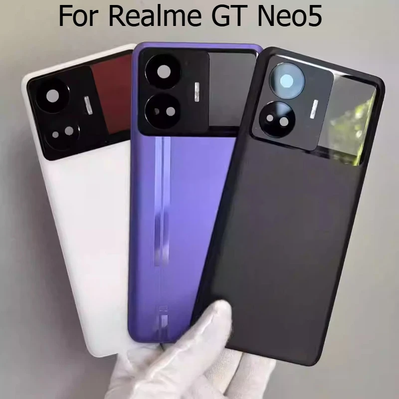 for-realmegtneo5-housing-case-middle-frame-cover-battery-back-cover-rear-lid-door-camera-lens-parts