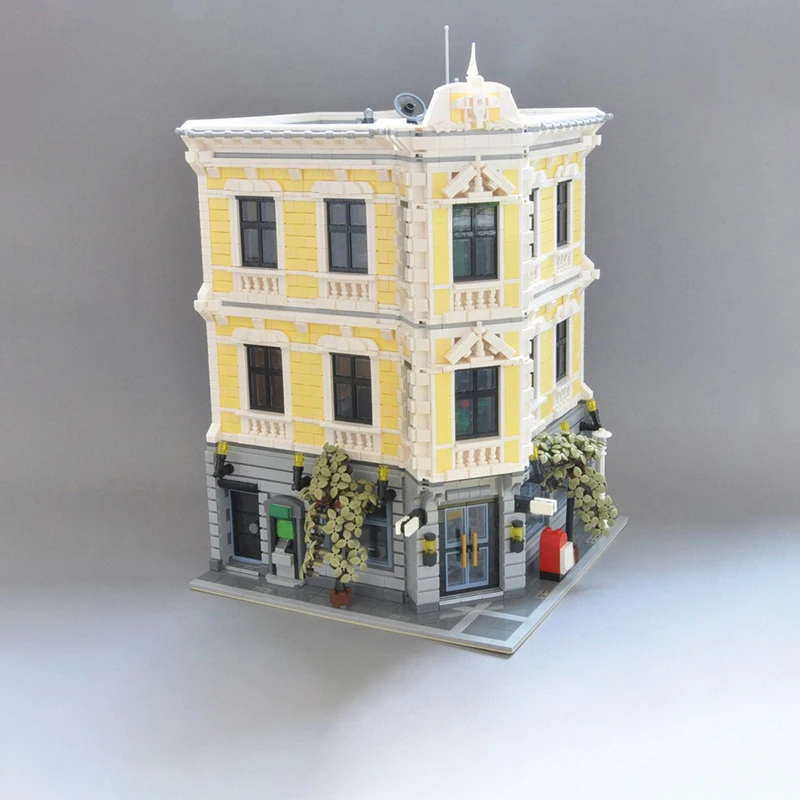 6431 PCS MOC Modulair Postkantoor Stedelijke Mail Service Gebouw Stad Structuur Model DIY Model Bouwstenen Verjaardag Speelgoed Cadeau