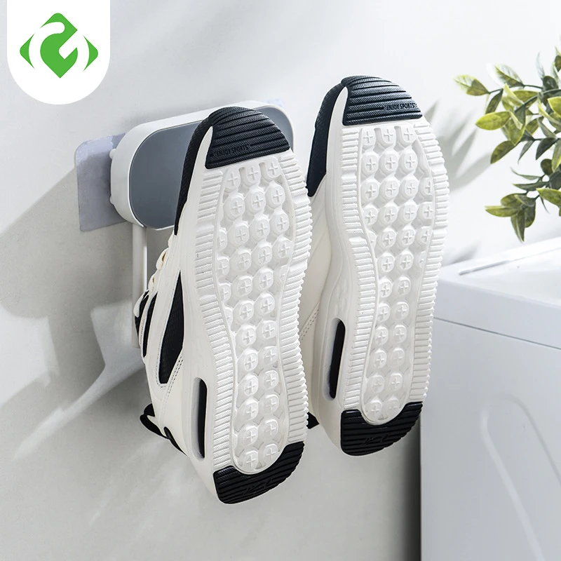 Wall Mounted Shoe Rack Foldable Shoes Hanger Slippers Drain Storage Rack Shelf Shoe Hanging Holder Bathroom Organizer GUANYAO