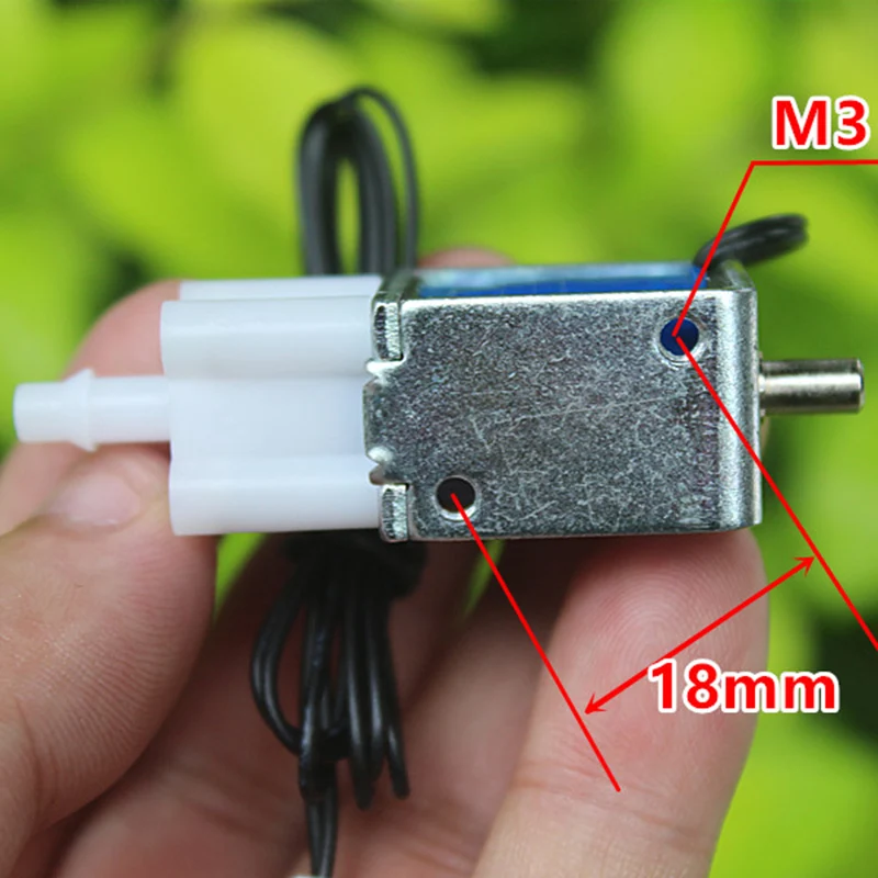Micro DC 24V 2-Position 3-Way Electric Solenoid Valve Small Electromagnetic Water Valve Flow Control Air Valve
