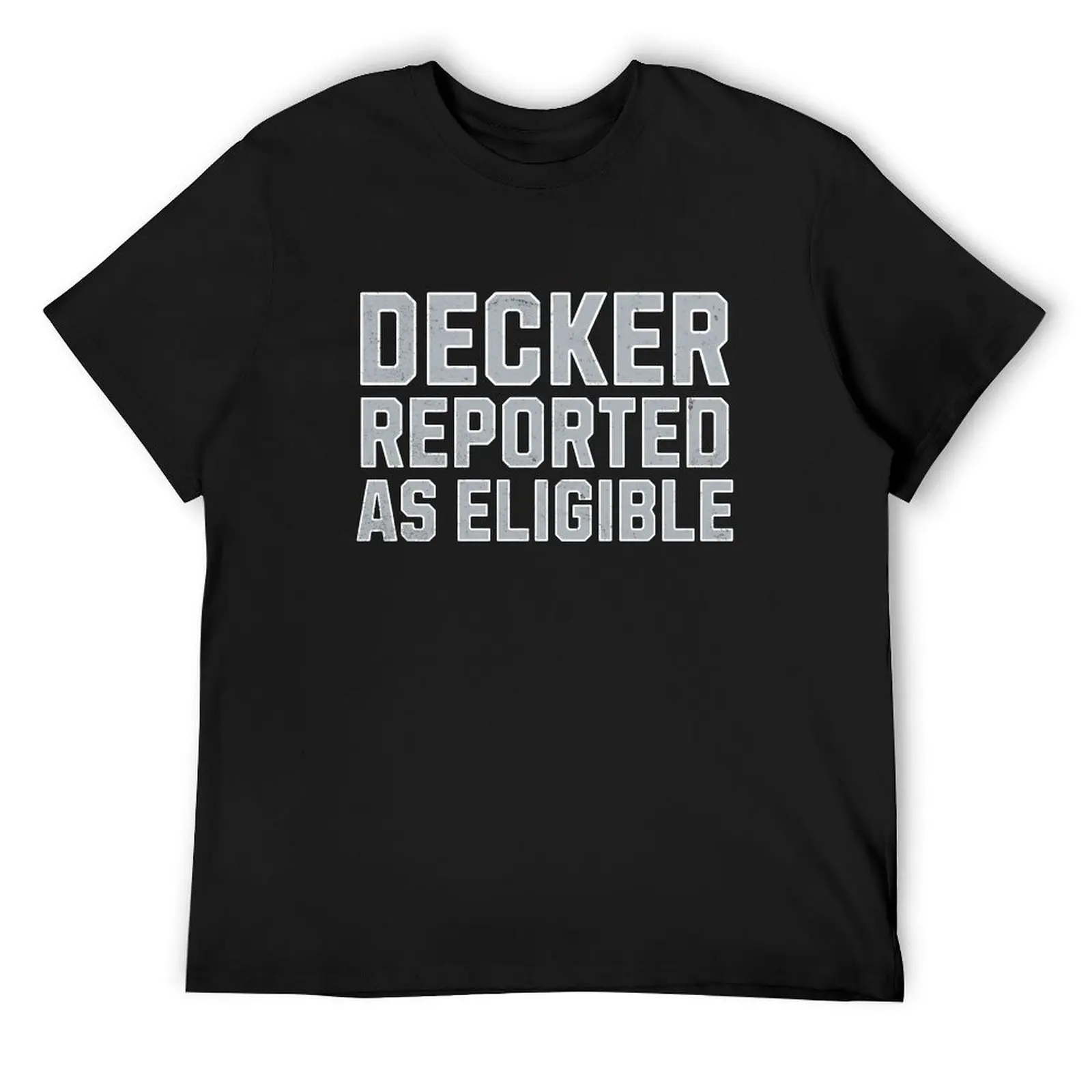 Decker Reported as Eligible футболка большого размера с рисунком винтажная одежда рубашка в стиле аниме Louboutins мужская мода