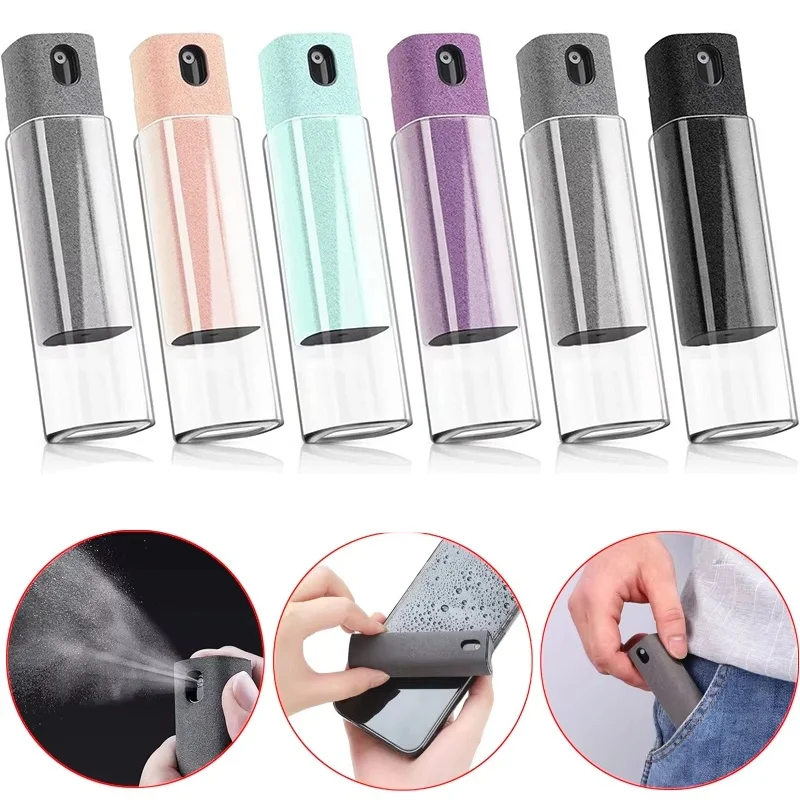 2 In 1 Screen Cleaner Spray Screen Dust Remover Tool Microfiber Cloth For iPhone iPad Computer Mobile Phone Screen Cleaner Wipes