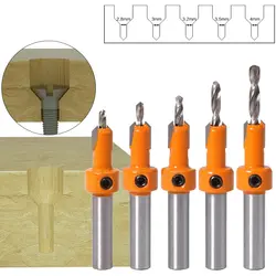 8mm Shank HSS lavorazione del legno svasatore Router Bit Set Screw Extractor Remon Demolition per fresa per legno