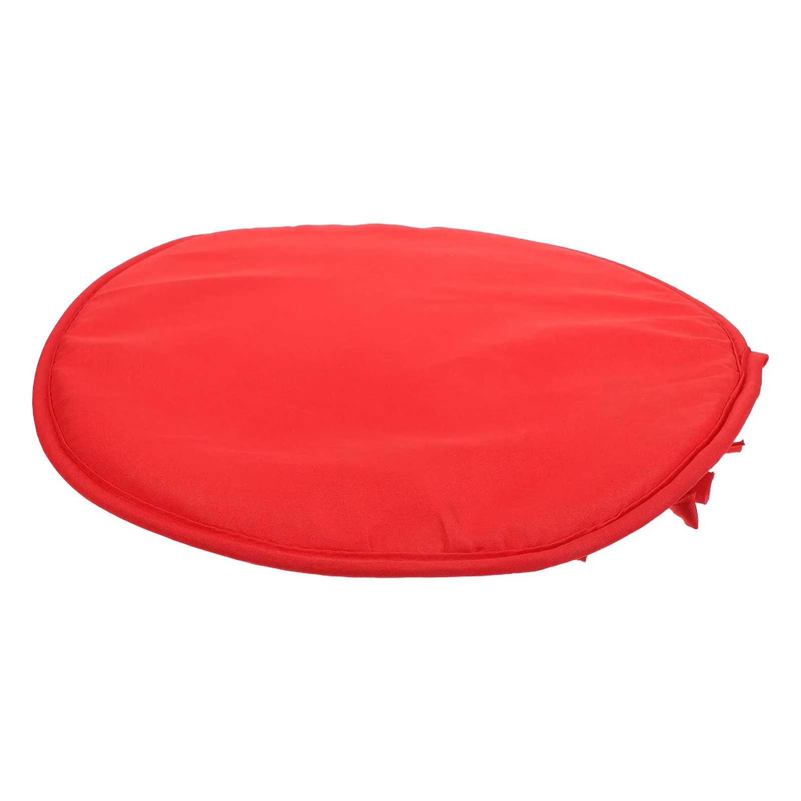 1Pcs Round Seat Cushion Red Diameter 38Cm Thickened Sponge Chair Pad Dining Room Home Office School Seat Cushion