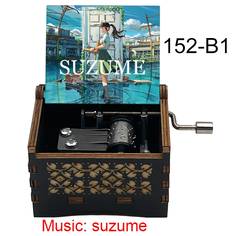 Anime Theme Song《Suzume》Climax 14-seconds Adapted 18-Tone Music Box Home Decoration Ornaments Holiday Party Gifts for Friends