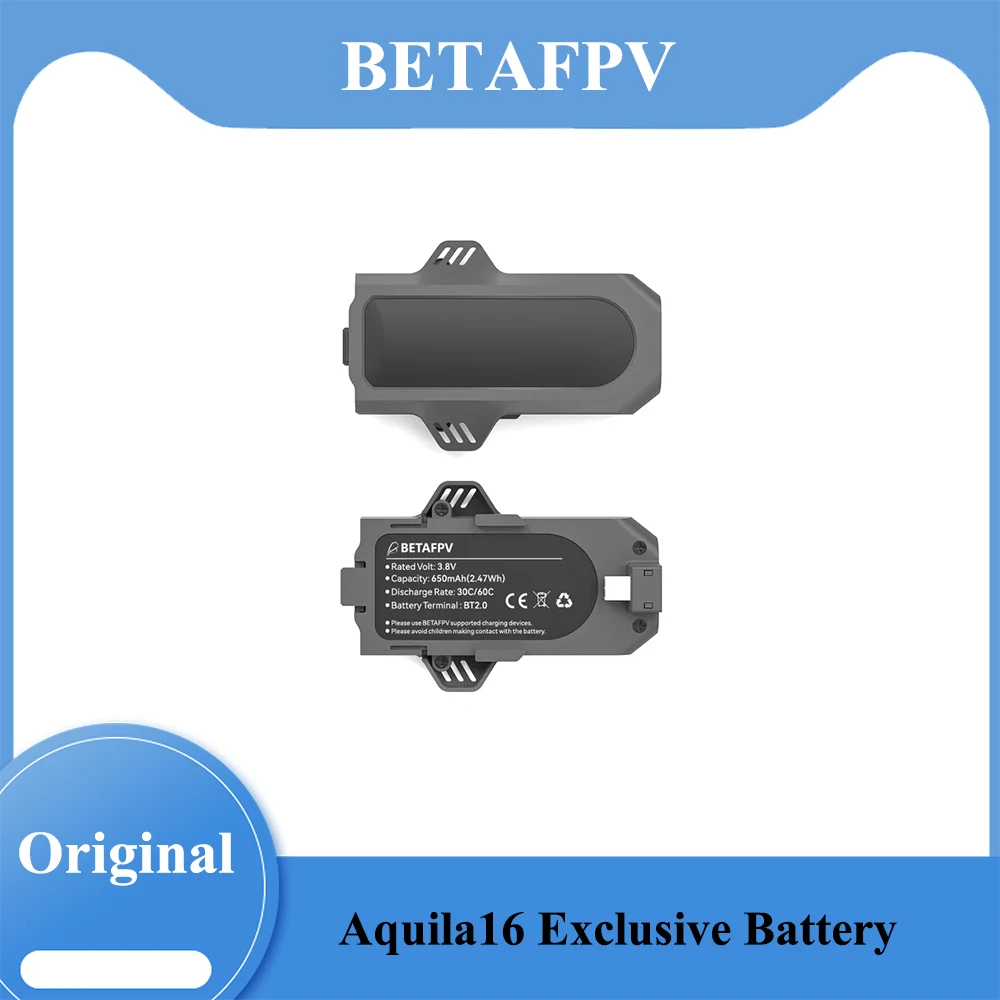 

Эксклюзивная батарея BETAFPV Aquila16 650/1100 мАч 60C, 2 шт.