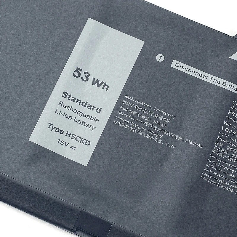 53WH H5CKD batería del ordenador portátil para DELL Inspiron 5408 5508 5509 5400 5406 7405 7500 7506 2 en 1 para DELL Latitude 3410 3510