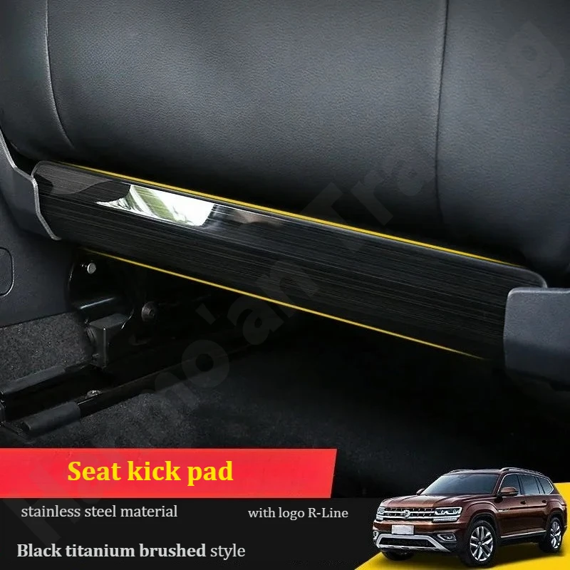 for Volkswagen Teramont/Atlas 2018~2025 stainless steel seat kick pad/rear seat guard/interior modification car parts - view 3