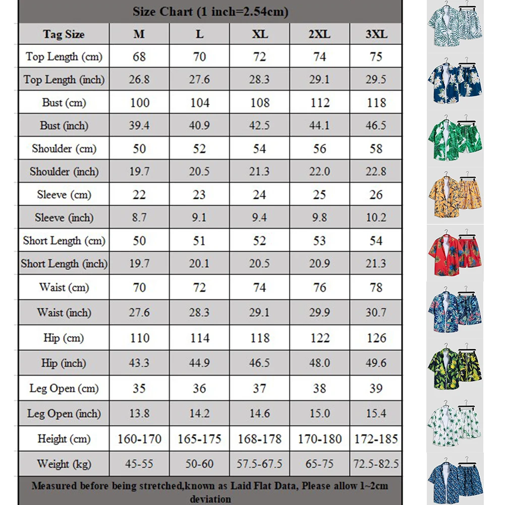 Camisa de manga corta con estampado Floral y pantalones cortos para hombre, traje de playa Hawaiano, conjunto de 2 piezas