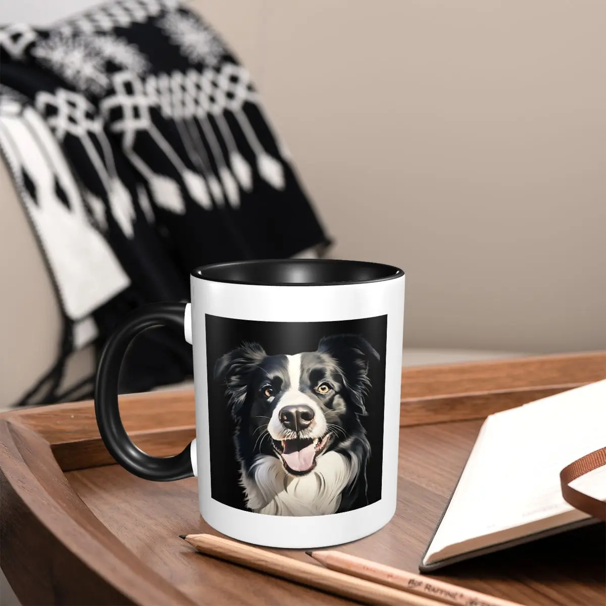 

Кружка бордер-колли, забавные керамические кофейные чашки, чайные кружки, чашка для молока, посуда для напитков, подарки для женщин и мужчин