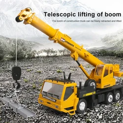 Rc Simulate Crane Model Toys For Kids Lift Construction Engineering Trucks Car Remote Control Alloy Transporter Children Toy