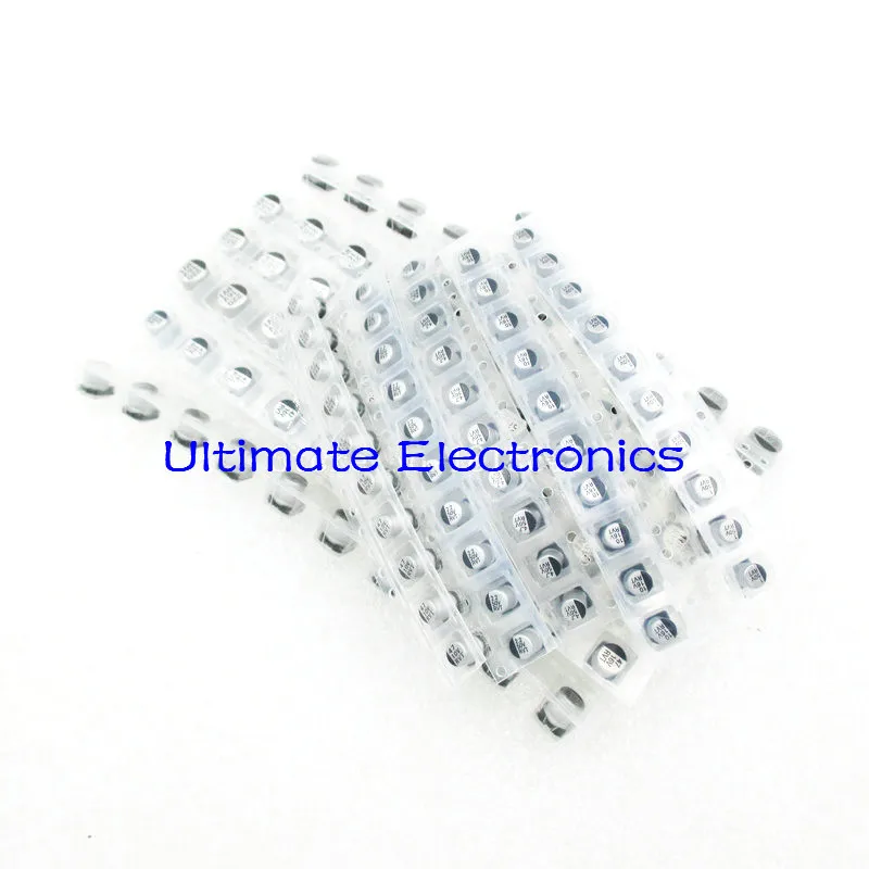 140Pcs/Lot 9values 22uF-1500uF 6.3V SMD Aluminum Electrolytic Capacitor Assorted Kit Set Samples Kit