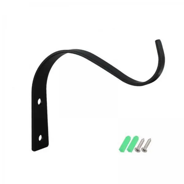 Wall Hanging Hook Sturdy Iron Plant Hanger Wall Mounted Basket Bracket for Hanging Planters Indoor Outdoor