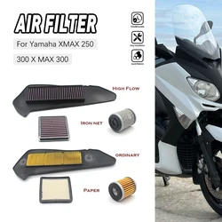 Pokhaomin filtro de ar para motocicleta, limpador de entrada de ar, proteção do motor, filtro de ar para yamaha xmax 250 300 x max 300