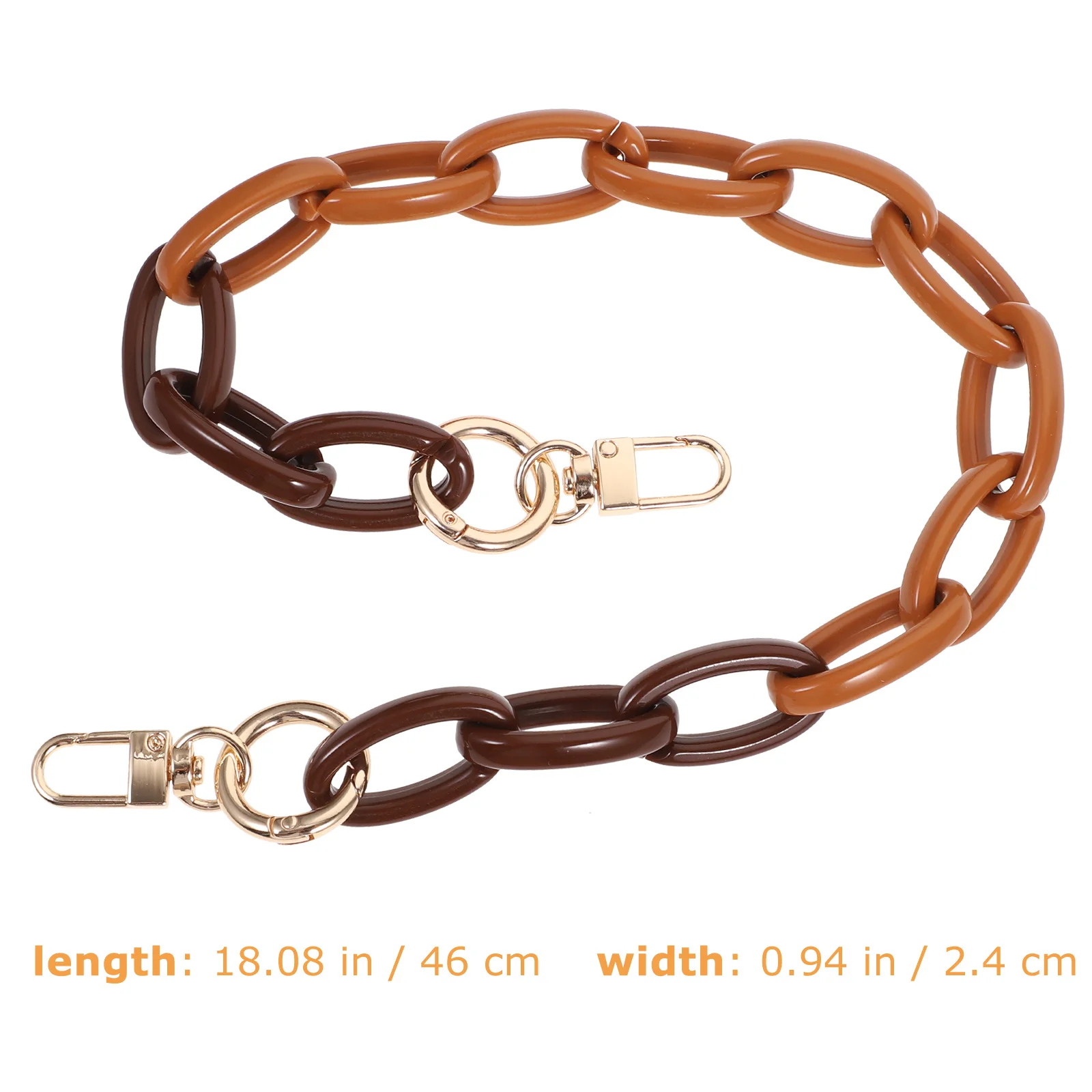 Dikke charme acryl handtas riem vervanging diy portemonnee portemonnee riem handvat draagtas riemen tas ketting accessoire