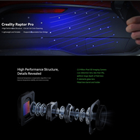 3D CR-Scan Raptor Pro 22 Intersect +7 Parallel Blue Lines & NIR 3D Scanner for 3D Printing Reverse Engineering