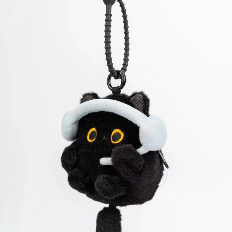 Plush Black Cat Airpods Pro Case Custom Cute Decoration Anti-fall Protective Case for Bluetooth Headset Accessories Gift