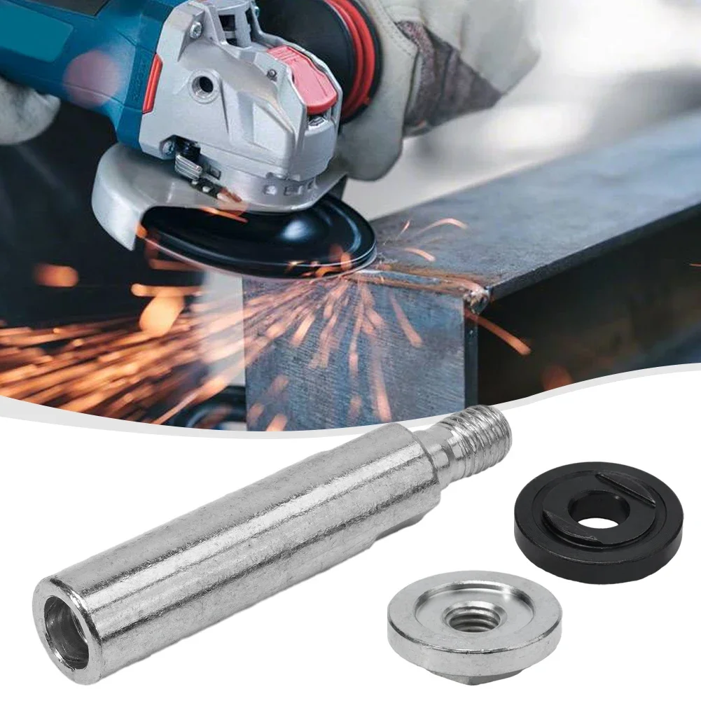 Eixo Ângulo Moedor Extensão Biela & Porca Peças Conjunto para Adaptador de Polimento Kit Moagem Cabeças Rodas Disco M10