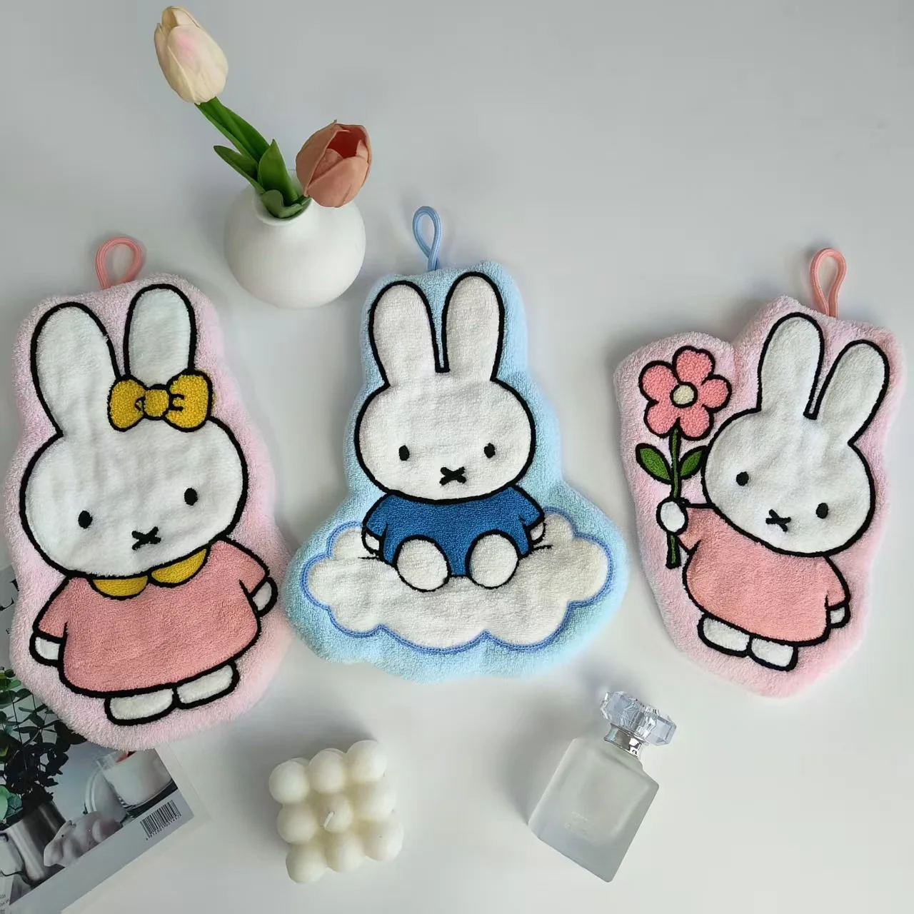 HOT Selling 1/3 Pcs Cute Miffy Hand Wipes Thickened Toilet Bathroom Cartoon Handkerchief Gift Hand Wipes Miffy Peripherals