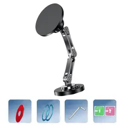 Strong Magnetic Car Phone Holder for Magsafe 14 13 12 Pro Max Mini For Samsung Metal Powerful Magnet Car Mount