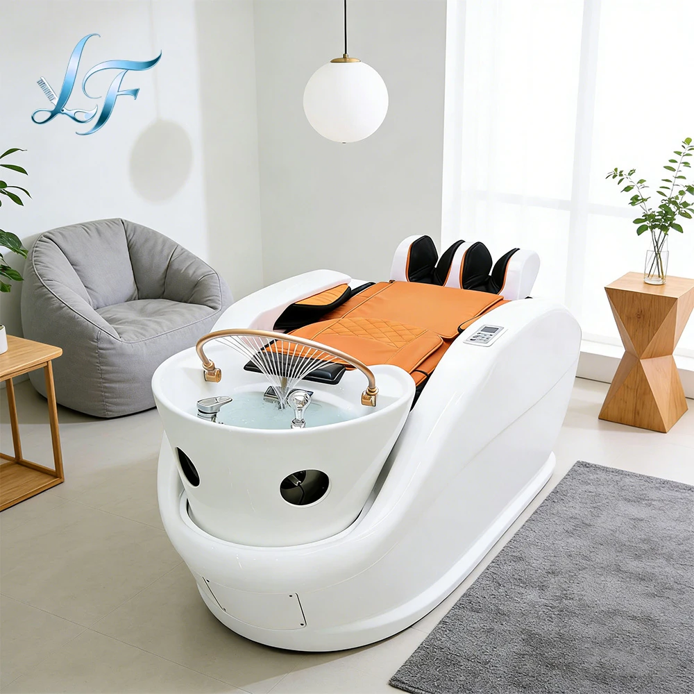 Electric Adjustable Shampoo Massage Bed Hair Spa Head Washing Station For Stable Durable Salon Shop Furniture