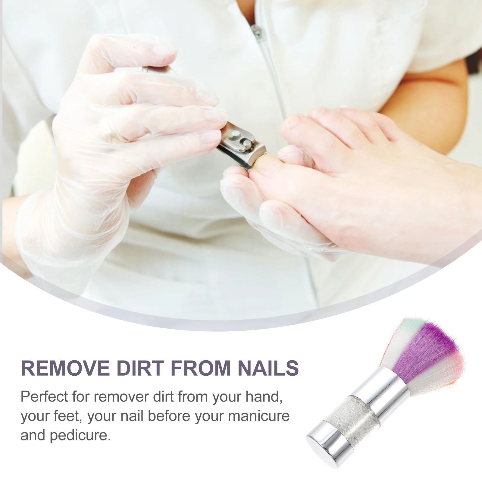 

Nail Brush Dusting Duster Manicure Cleaner Plastic Remover Brushes Nail Dust Particle Eraser Beauty Care Tools
