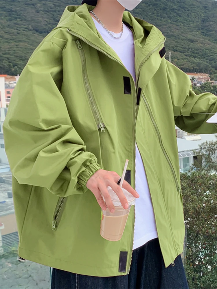 

Avocado een Tee-in-One Men's Spring Autumn Jaet Outdoor Climbing Windproof Breathable Casual Faion Workwear Coat