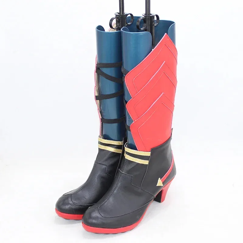 2025 11 لعبة هونكاي إمباكت 3 ياي ساكورا كوسبلاي PU أحذية من الجلد أحذية كرنفال الهالوين الدعامة مصنوعة حسب الطلب #3