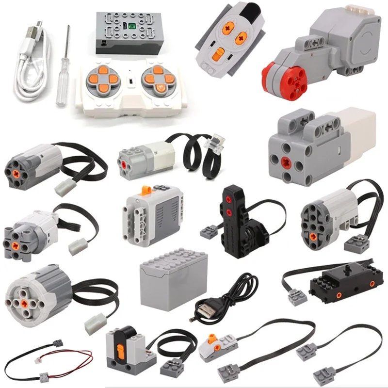 Servomotor MOC M L XL, funciones de potencia, piezas de alta tecnología, modelo Multi PF 8293 8883, bloques de construcción compatibles con LEGO